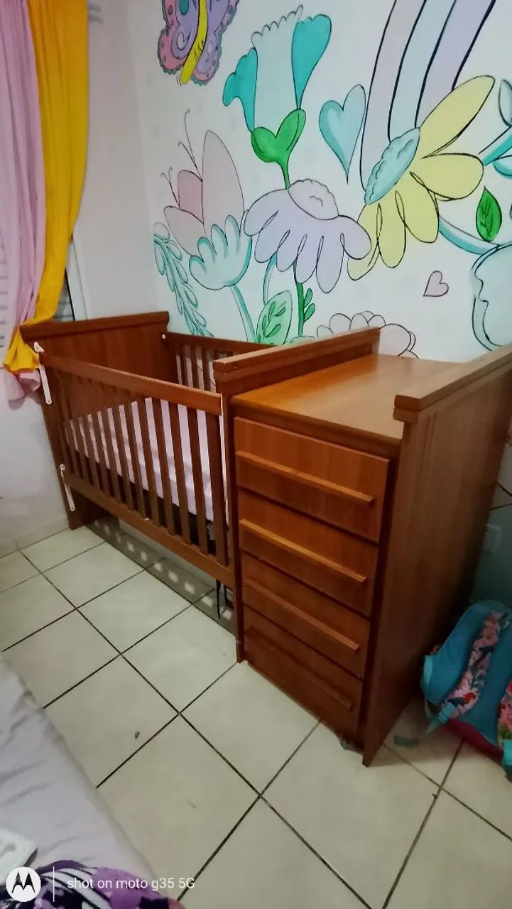 Berço Americano com gavetas + colchão 