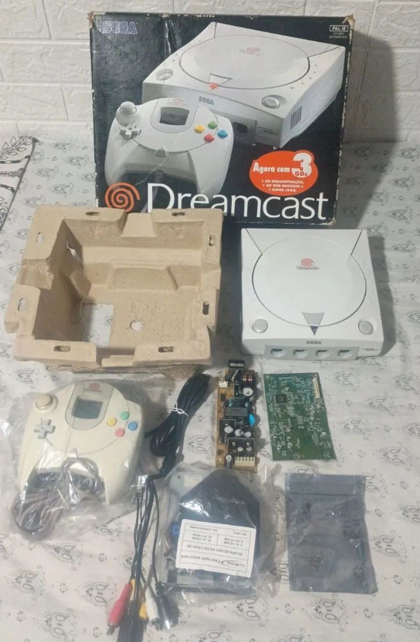 Dreamcast com caixa e gdemu leia todo o anuncio