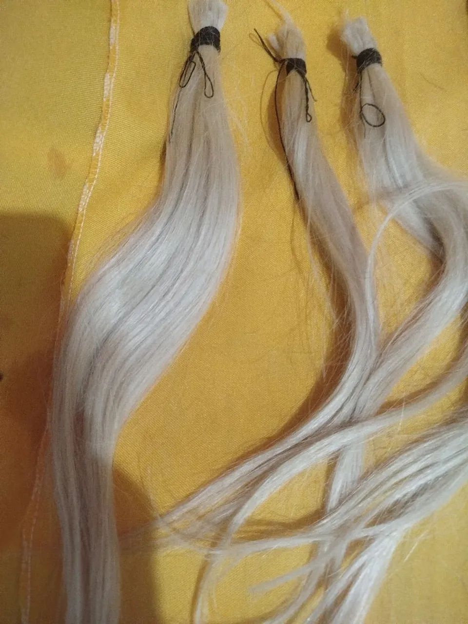 Cabelo Humano Loiro 117 gramas. - Foto 4