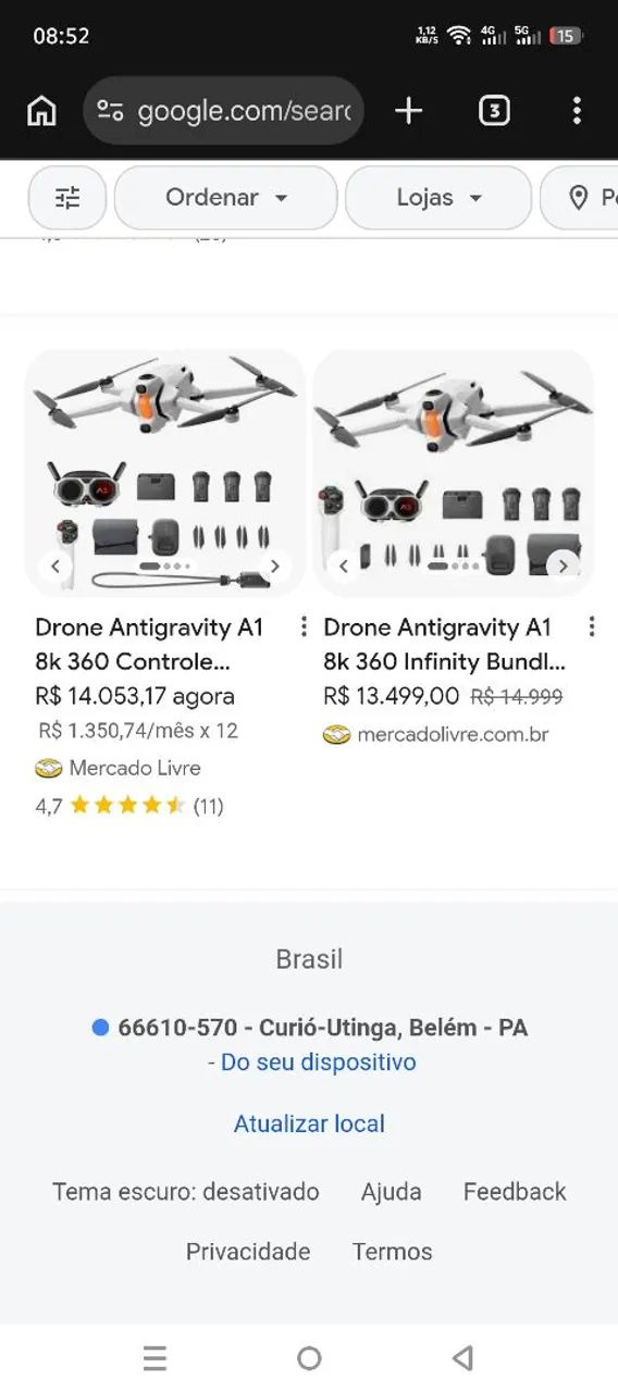 Drone Antigravity A1 8k 360 Explorer Bundle  3 Baterias - Foto 5