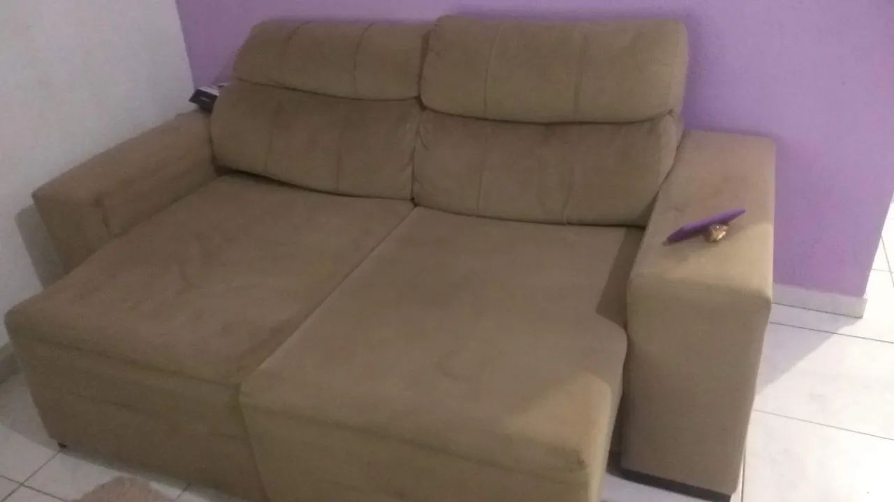 Sofá retrátil  pra vender rápido , ligue só interessados, *73 - Foto 2