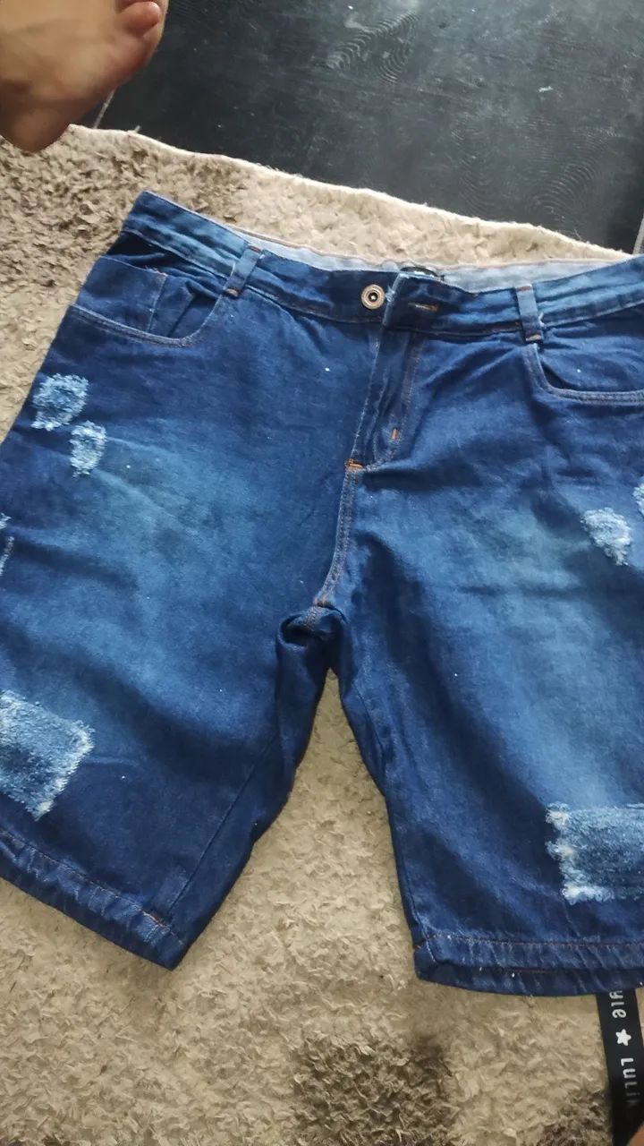 Bermuda jeans masculina  - Foto 2