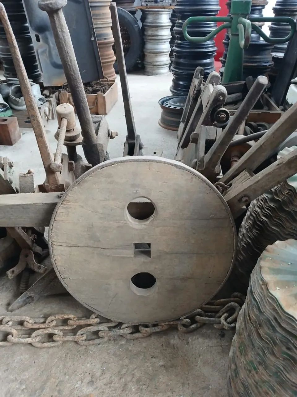 Roda de Madeira antiga - Foto 2