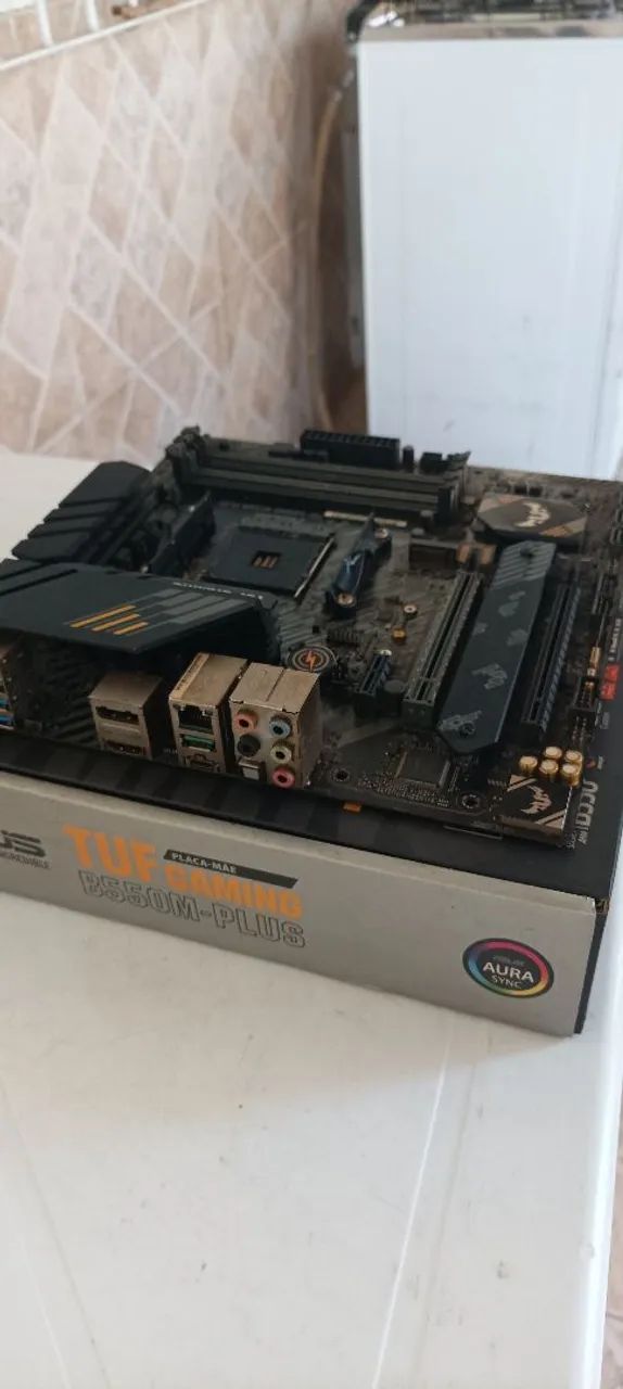Placa Mãe Asus Tuf Gaming B550m plus - Foto 3