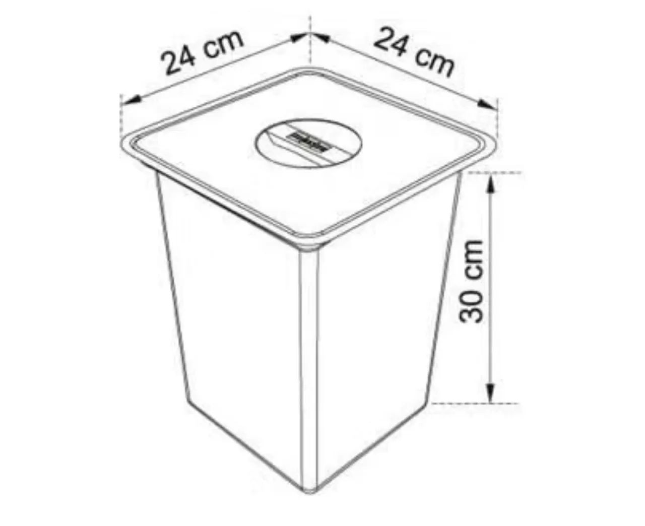 Lixeira de Sobrepor Inox FRANKE 10L - Foto 3