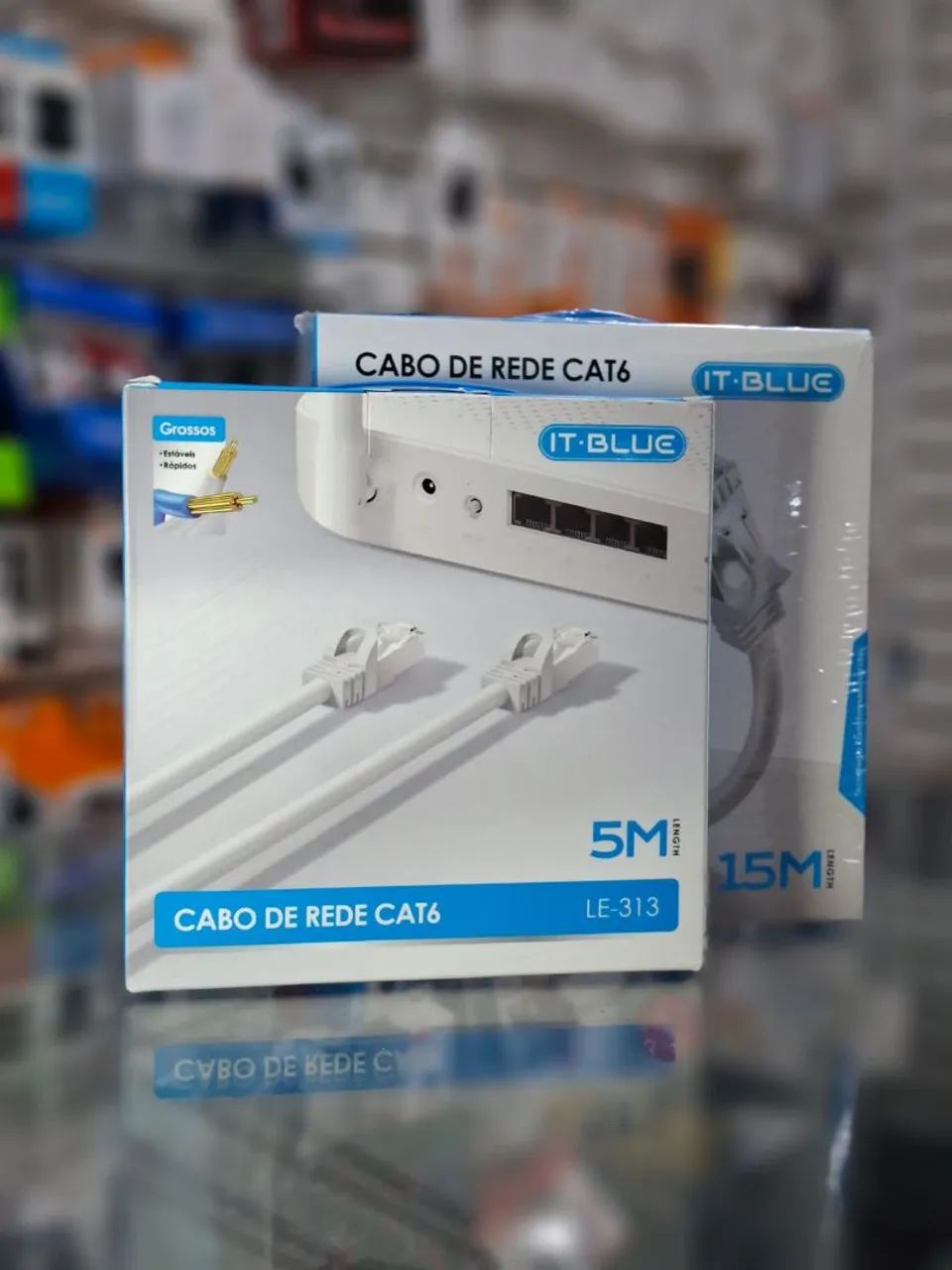 Cabo de rede cat6 2m a 15m - entrega em São Luís e região