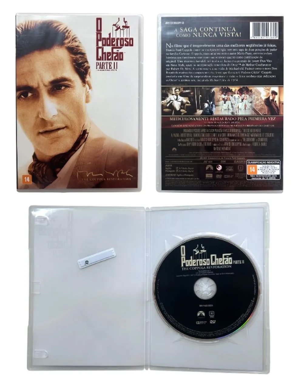 O Poderoso Chefão Trilogia (Box slim 3 DVDs) - Foto 5