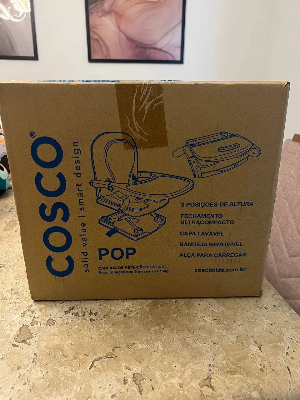 Cadeira portátil de alimentação cosco NOVA