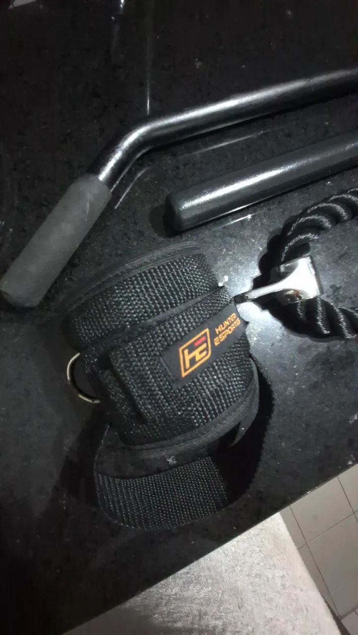 Kit Brarra curva , reta , corda triceps, caneleiras - Foto 5