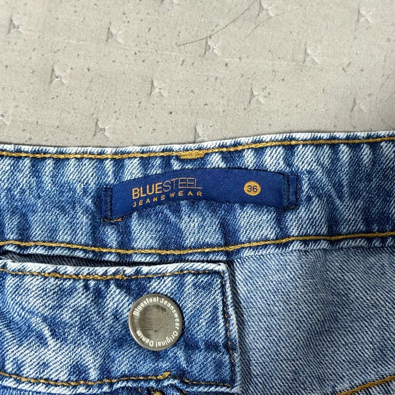 Calça Jeans Cargo Wide Leg Bluesteel Tam. 36 - Foto 4