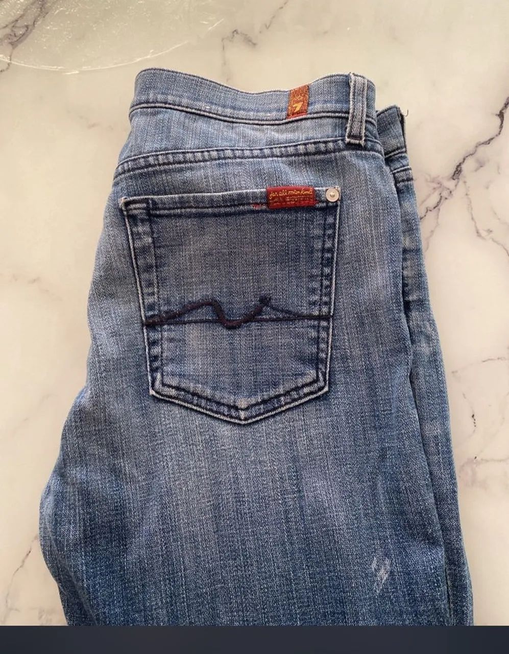 Calça jeans cigarette 7all mankind - Foto 5