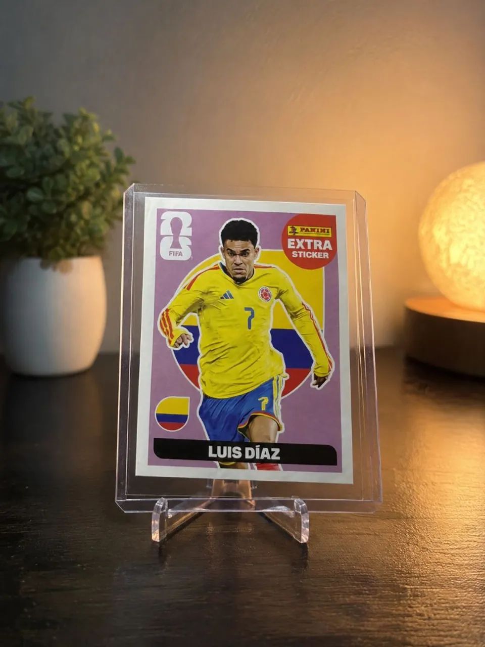 Figurinha Extra Legend Copa 2026 Luis Díaz Roxa Original