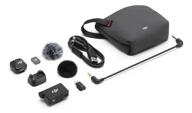 Microfone DJI Mic Mini (1 TX Microfone + 1 RX Receptor) 