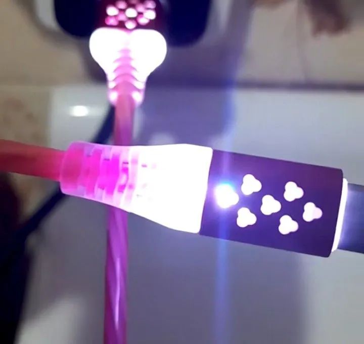 Cabo Magnético para iPhone 1 Metro com LED RGB - Alta Durabilidade - Foto 2