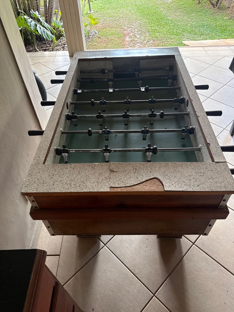 Mesa de totó / pebolim madeira maciça  - Foto 3