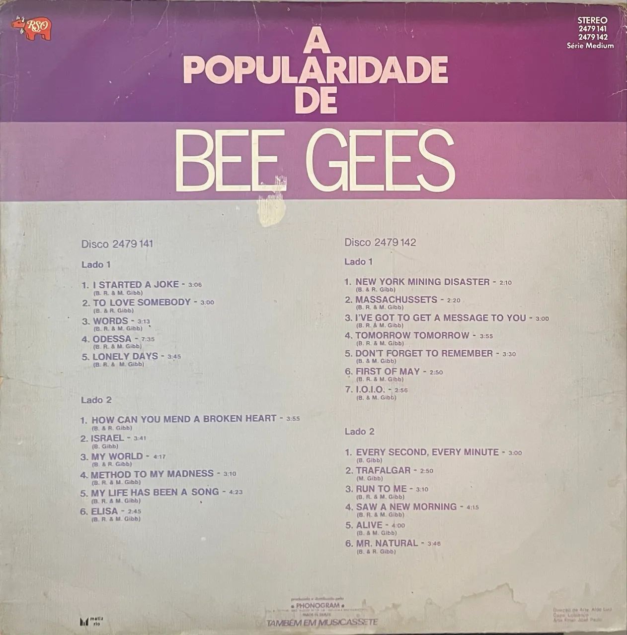 Bee Gees A Popularidade 1975 Lp Vinil - Foto 2