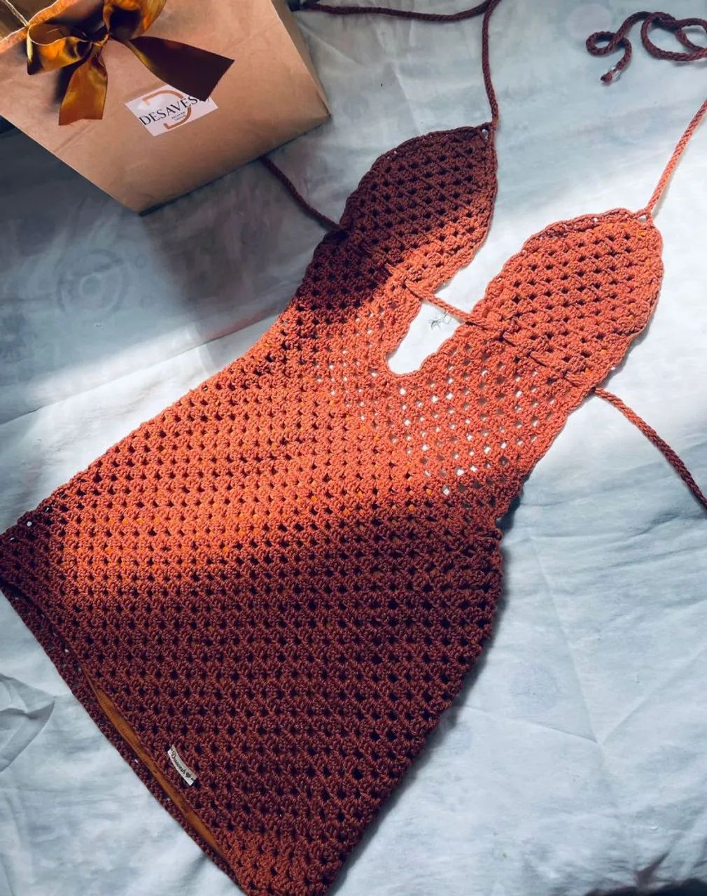 Vestido de crochê para encomenda 