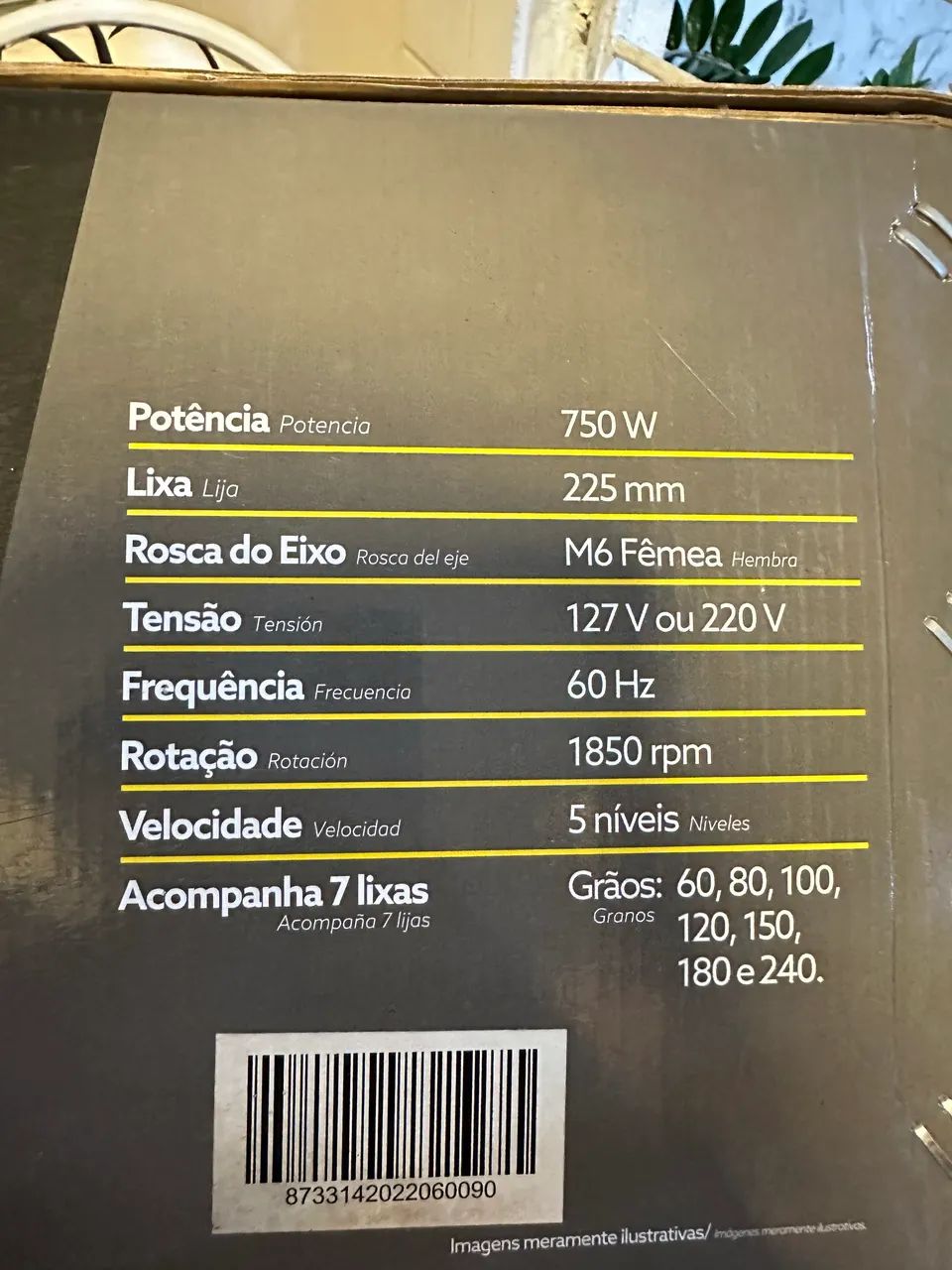 Lixadeira de Parede com Luz Led - Nova - Foto 3