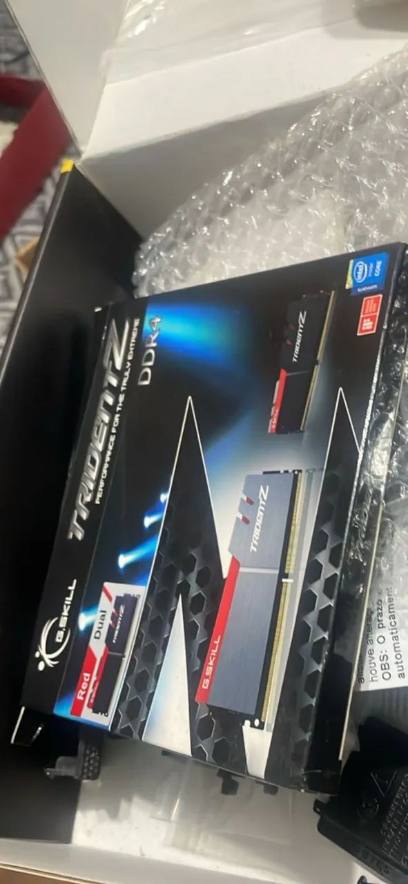 16Gb DDR4 G Skill Trident Z 2x8Gb em perfeito estado 3200Mhz
