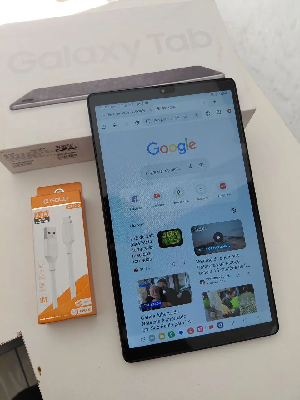 Vendo ou Troco Tablet Samsung Tab A7 lite 