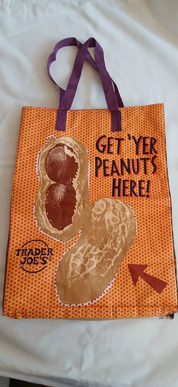 BOLSA GET'EYR PEANUTS HERE! REUTILIZÁVEL. 
