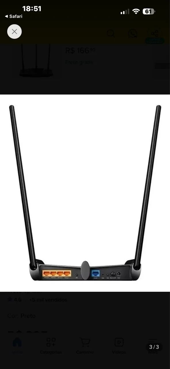 TP-link archer c7 roteador wirelless giga bit dual band ac17 novo  - Foto 3