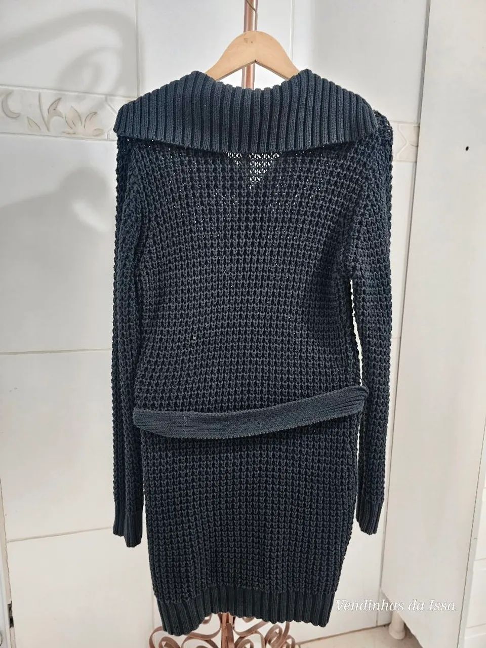 Cardigan Feminino de Tricô Shoulder - Foto 4
