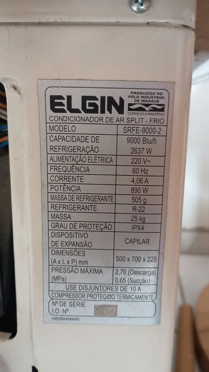 Ar condicionado Elgin 9mil btus - Foto 4