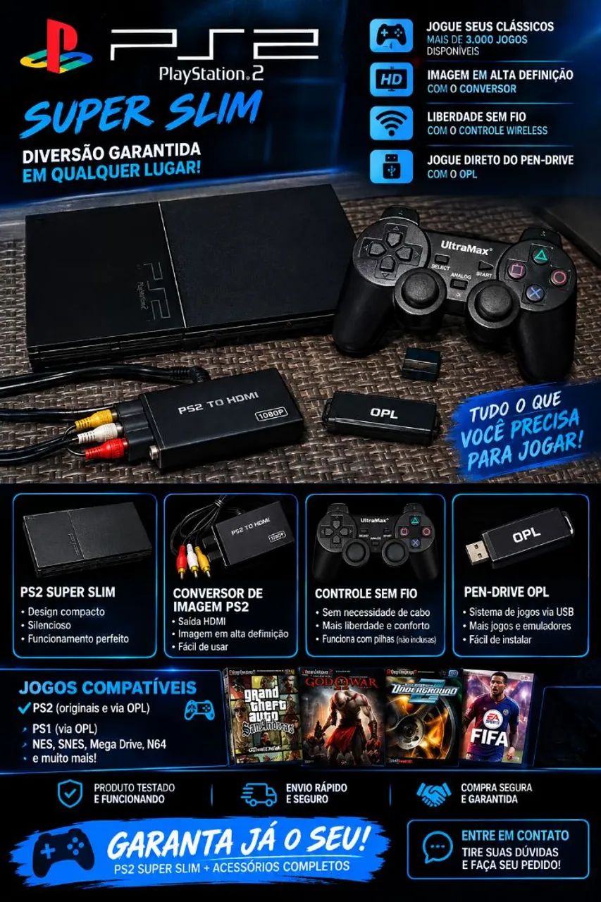 PlayStation 2 completo 