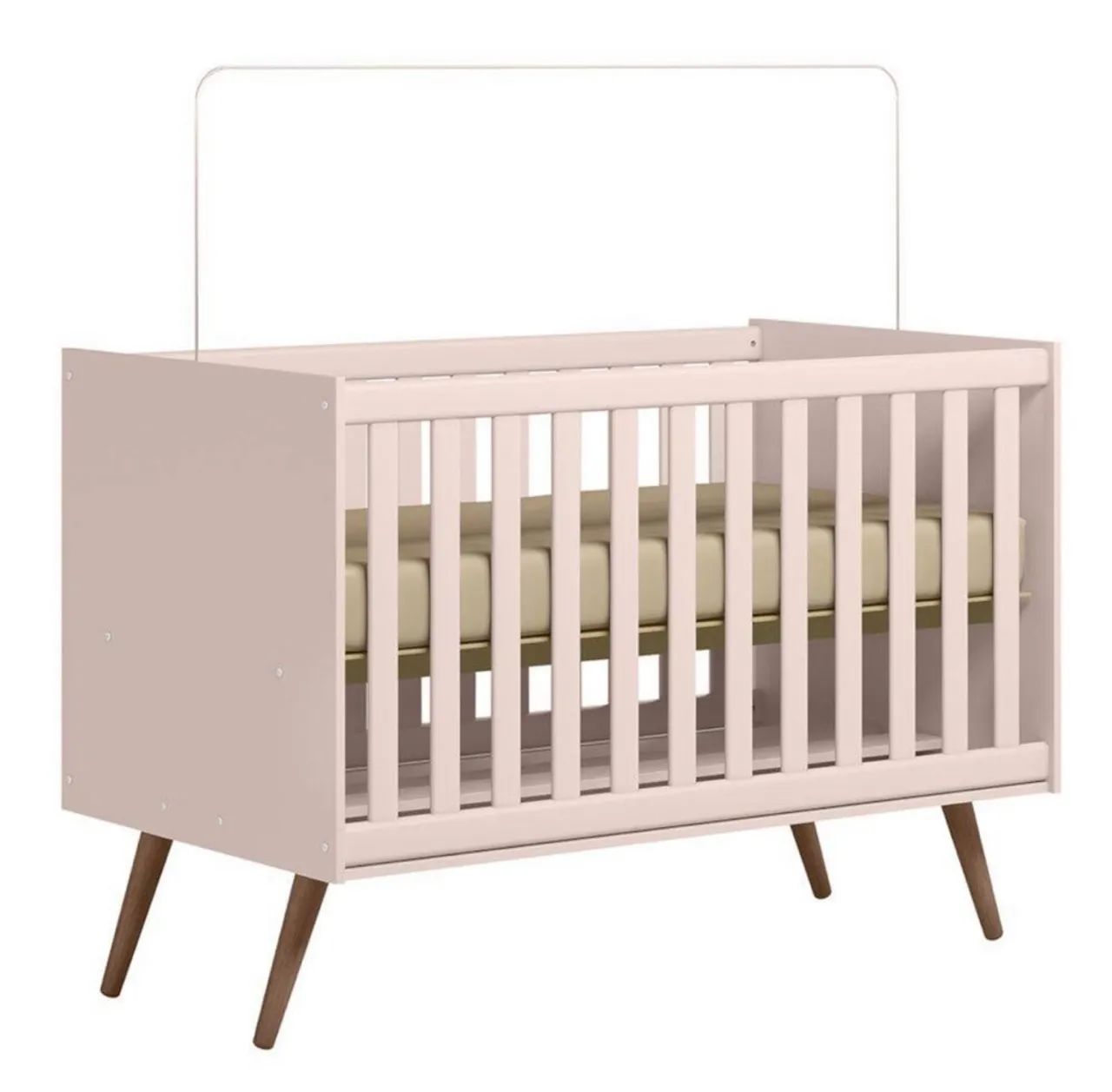 Berço americano mini cama retrô rosa  - Foto 5