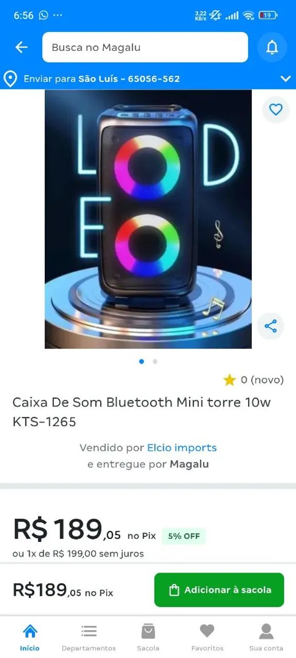 Caixa de Som Bluetooth KTS - 1265 - Foto 5