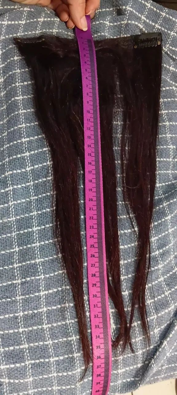 Mega Hair Tic-tac Cabelo Humano Brasileiro 45cm E 34cm 2 Telas - Foto 3
