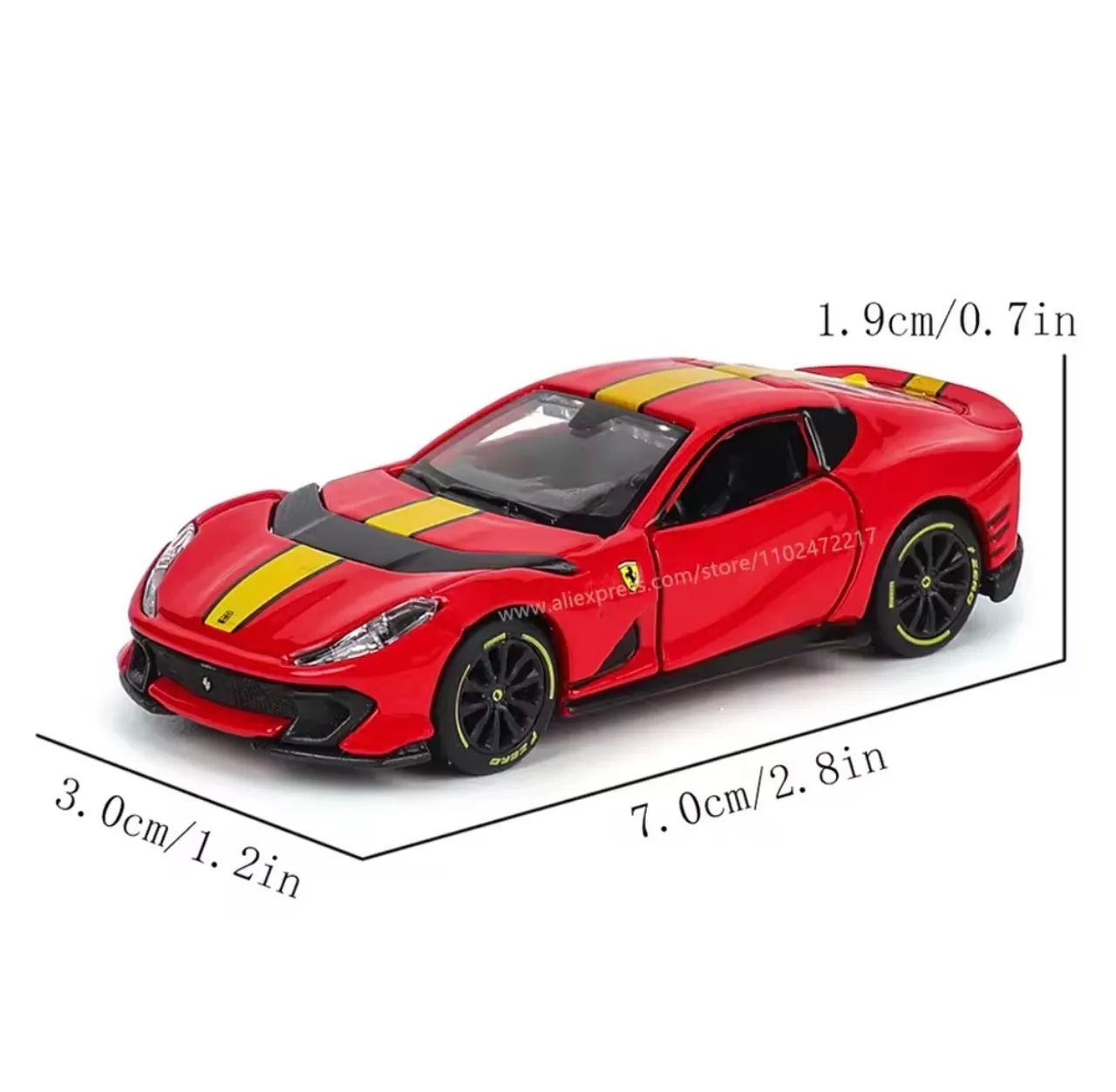 Miniatura Ferrari 812 competizione 1:64 Bburago - Foto 2