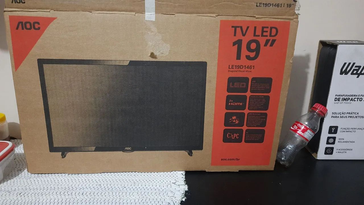 Tv Led aoc 19pol LE19D1461 - Foto 2