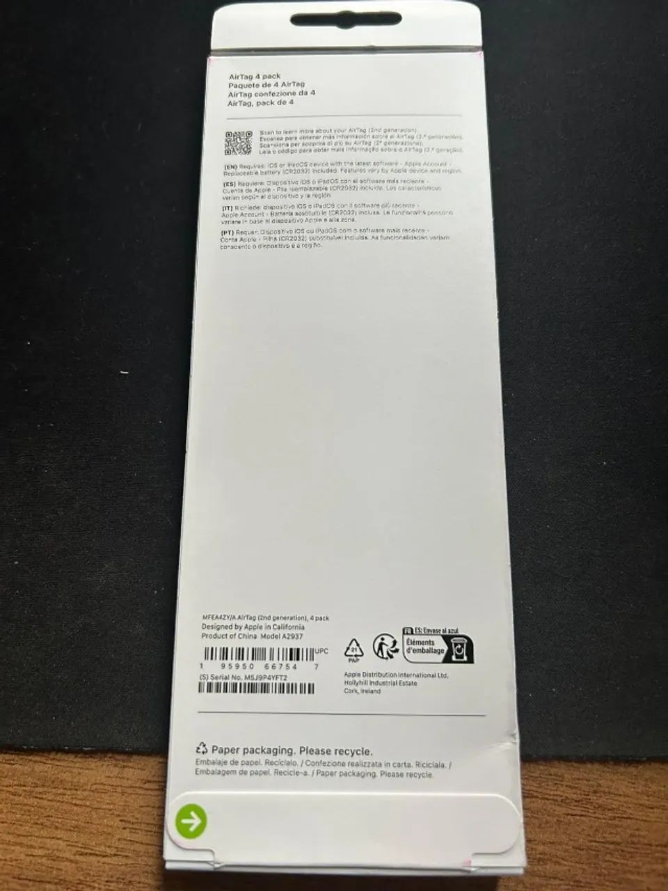Pack Com 4 Apple AirTag (2ª Geração) - Novo E Lacrado - Foto 2