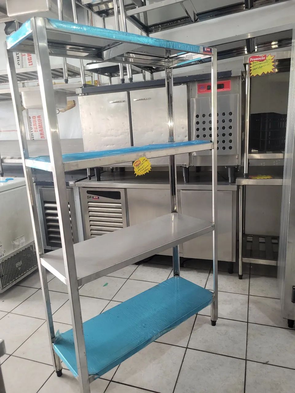 PRATELEIRA INOX COM 4 PLANOS  - Foto 3