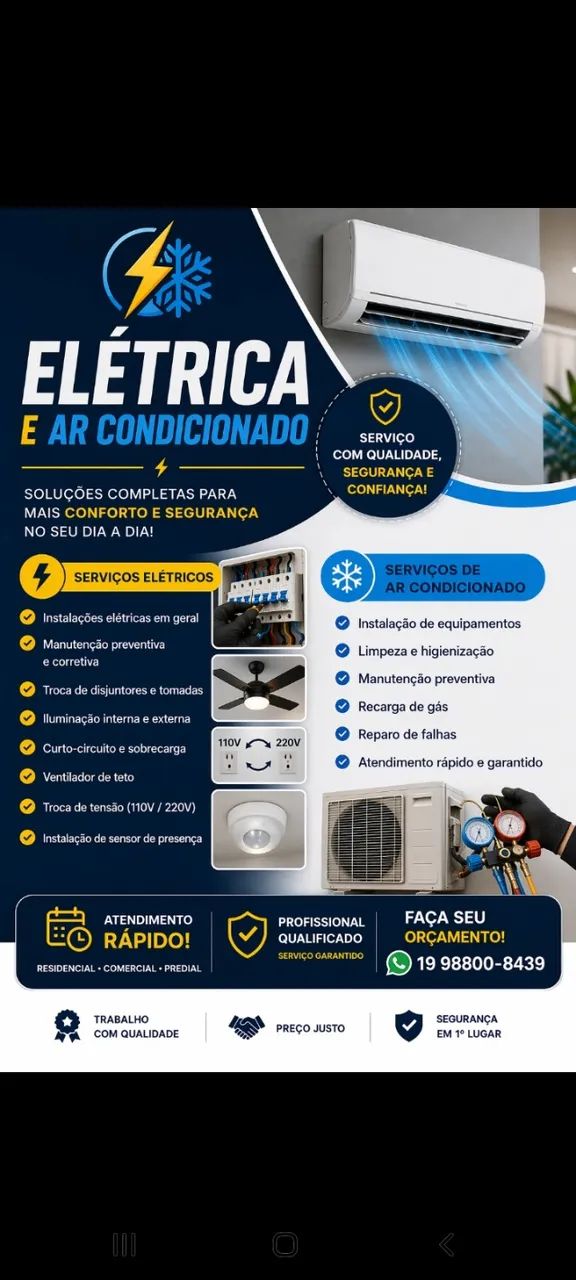 instalação de ar condicionado em indaiatuba