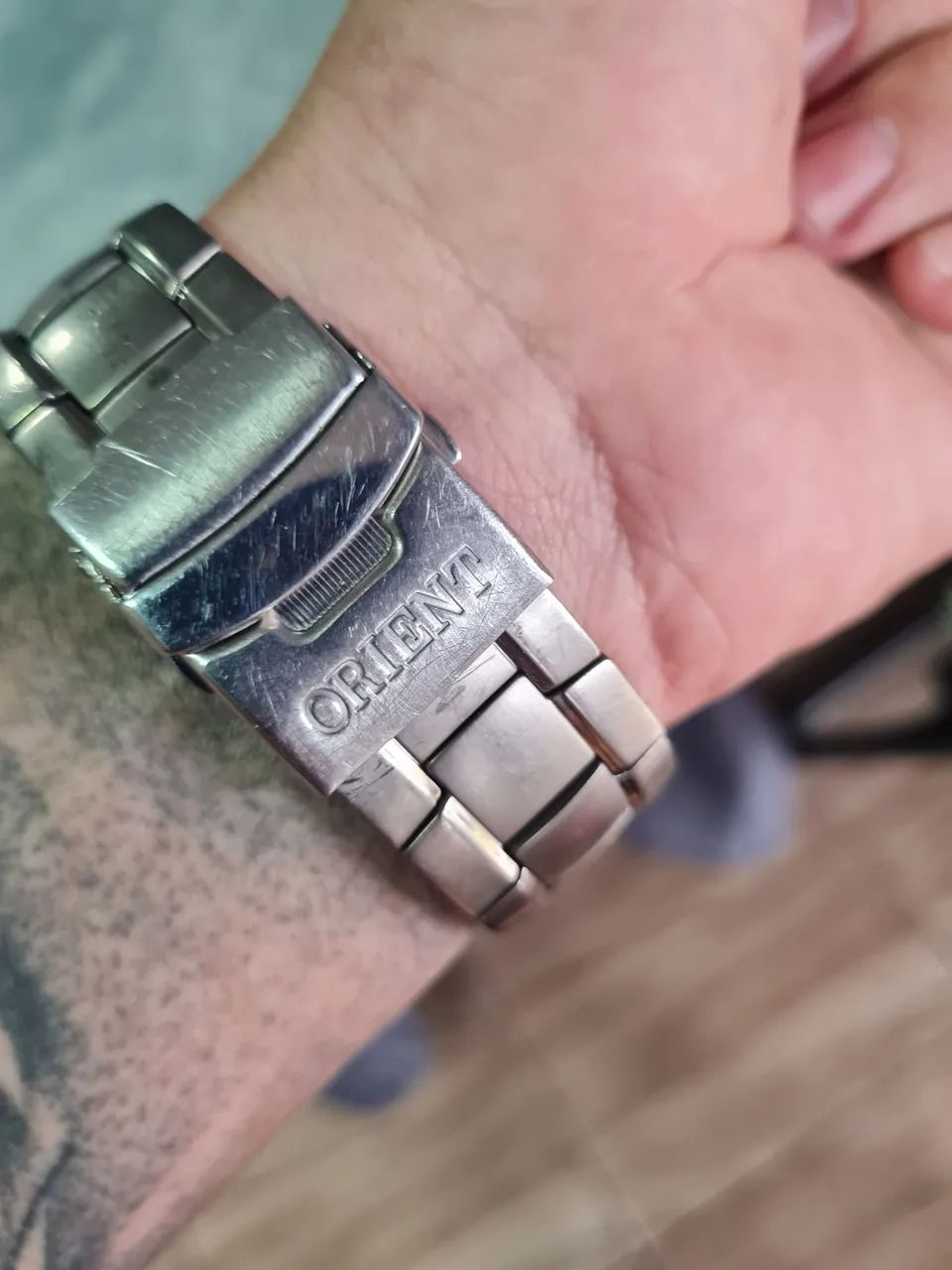 Orient Flytech Cronômetro Titânio! Wr 100m Usado - Foto 5