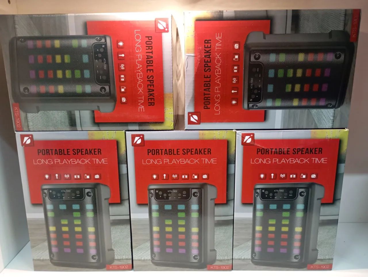 Caixa de Som Bluetooth KTS-1902 com LED - Foto 4