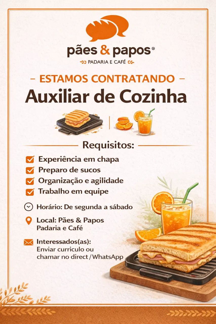 Auxiliar de cozinha 