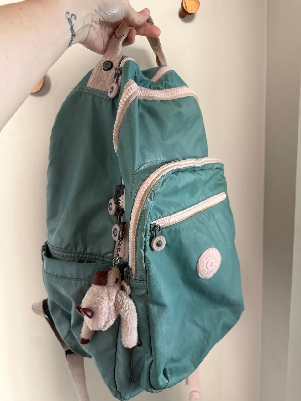 Mochila Kipling Seoul metálica grande