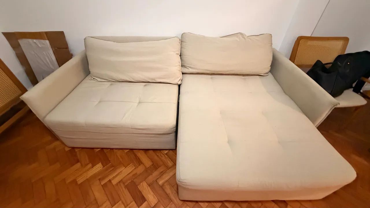 SOFÁ RETRÁTIL SEM CAIXA ABRACASA 4 LUGARES - Foto 2