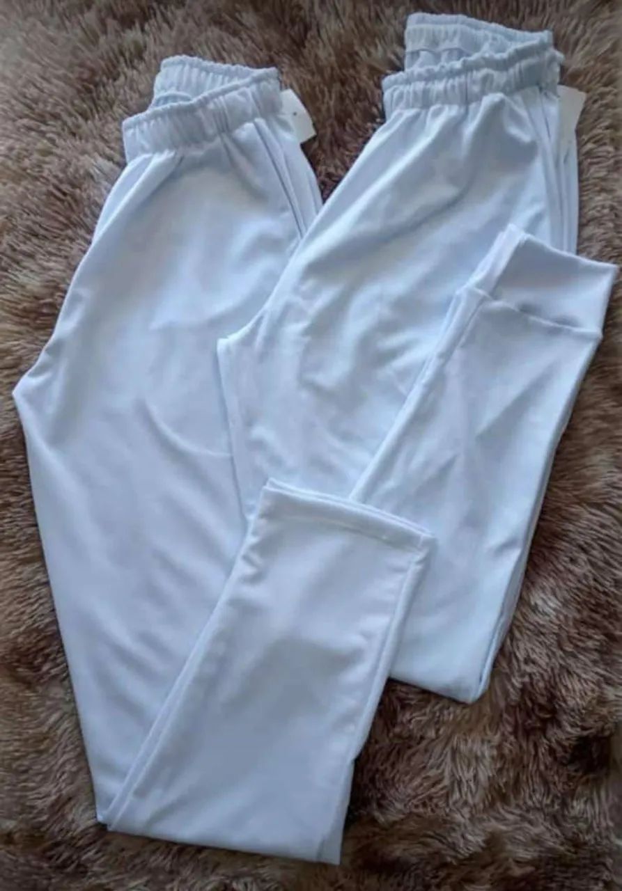 CALÇA BRANCA DE ABRIGO TÉRMICA