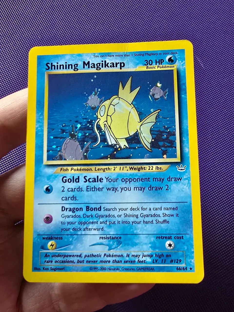 Shining Magikarp 66/65 - Neo Revelation - Foto 4