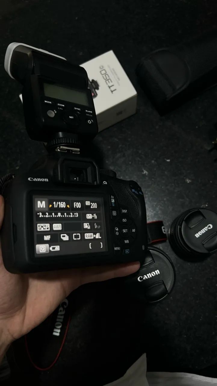 Vendo KIT CANON T5 COMPLETA com 3 lentes e flash  - Foto 4