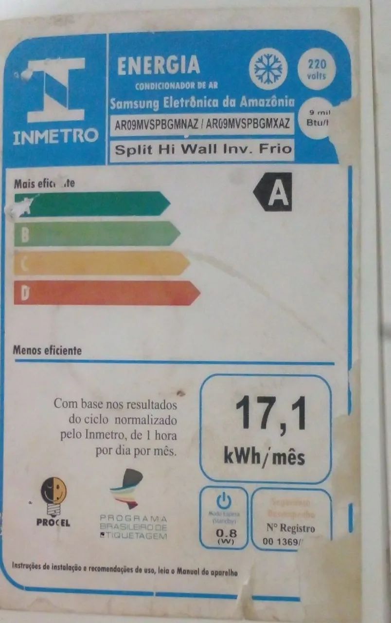 Split Samsung 9.000btus (faço a entrega!!!) - Foto 3