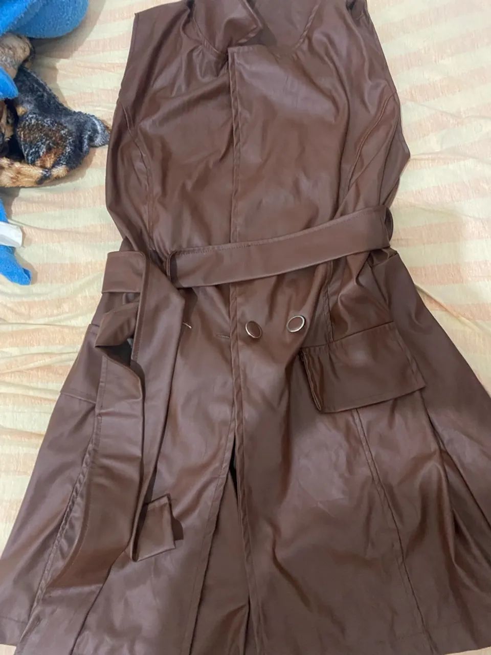 Macaquinho e vestido de couro  - Foto 2