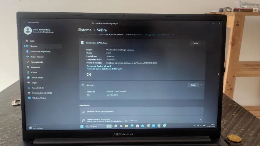 Notebook - Asus Vivabook - 1 ano de uso - Foto 3