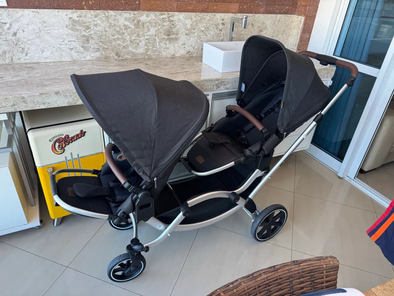 Carrinho de bebê para gêmeos