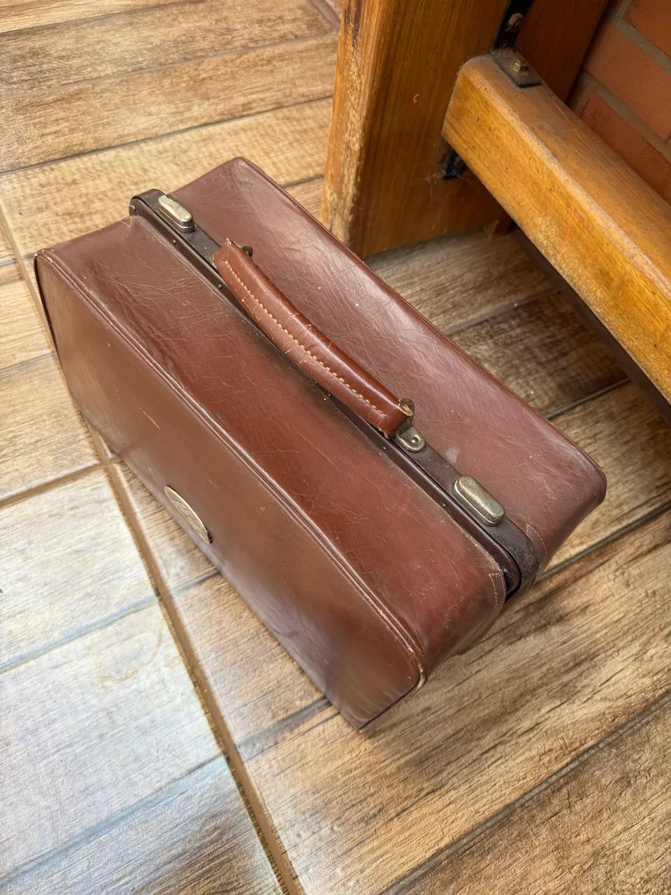 Bolsa antiga de couro 
